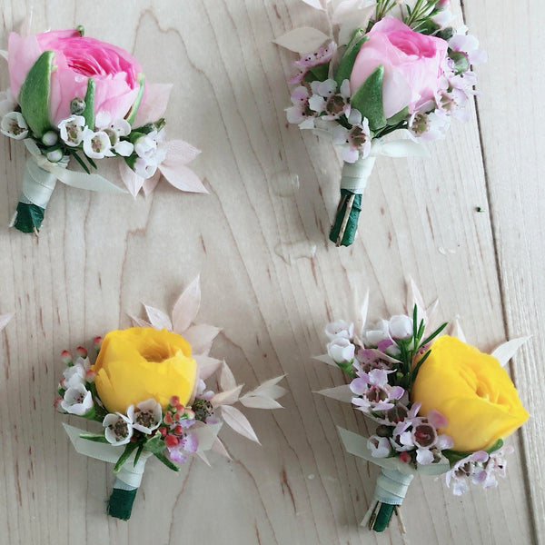 Grad boutonniere-Contact us for custom colours