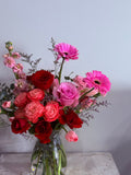 Classic red&pink arrangement