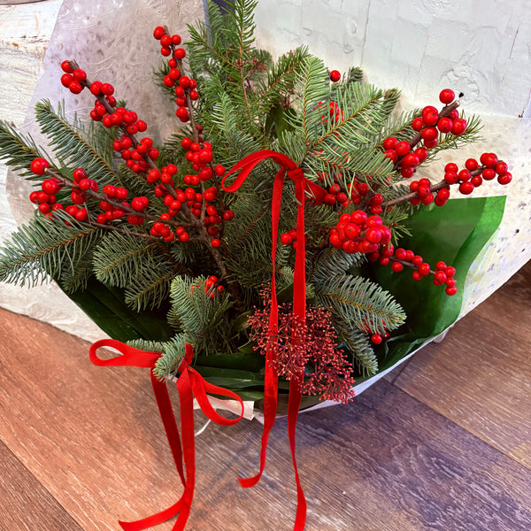 Christmas Evergreen Bouquet