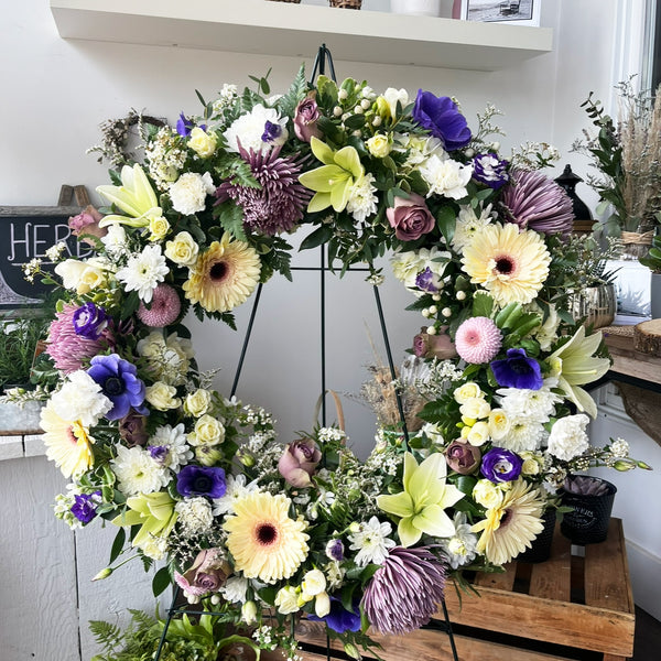 Funeral Wreath - Bright and cheerful (preorder)